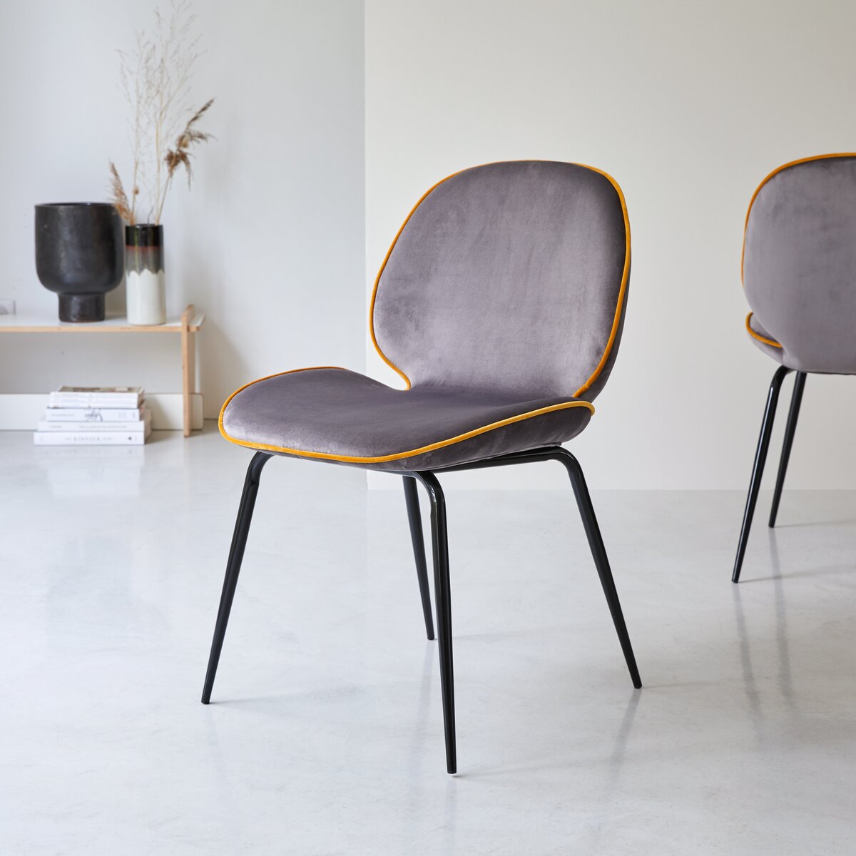 Uma - Chaise en tissu grey Uma - Chaise en tissu grey