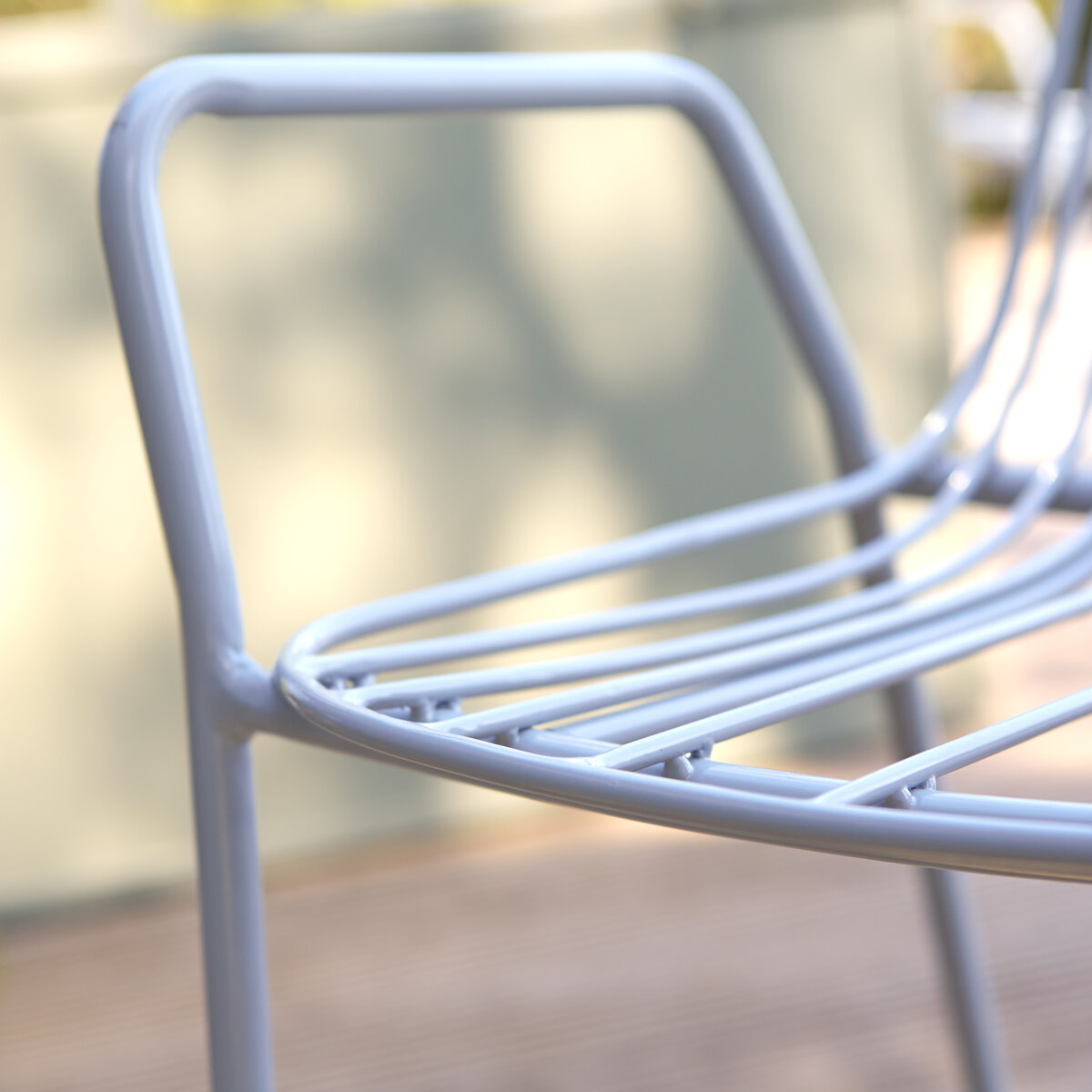 Arty - Fauteuil de jardin en métal bleu grey Arty - Fauteuil de jardin en métal bleu grey