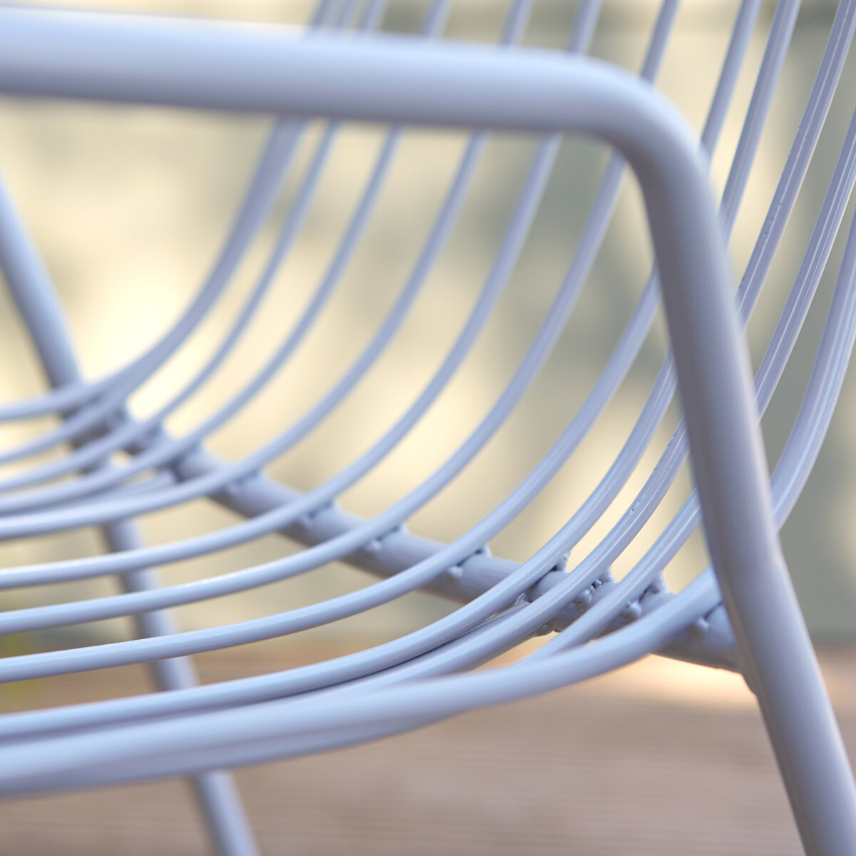 Arty - Fauteuil de jardin en métal bleu grey Arty - Fauteuil de jardin en métal bleu grey