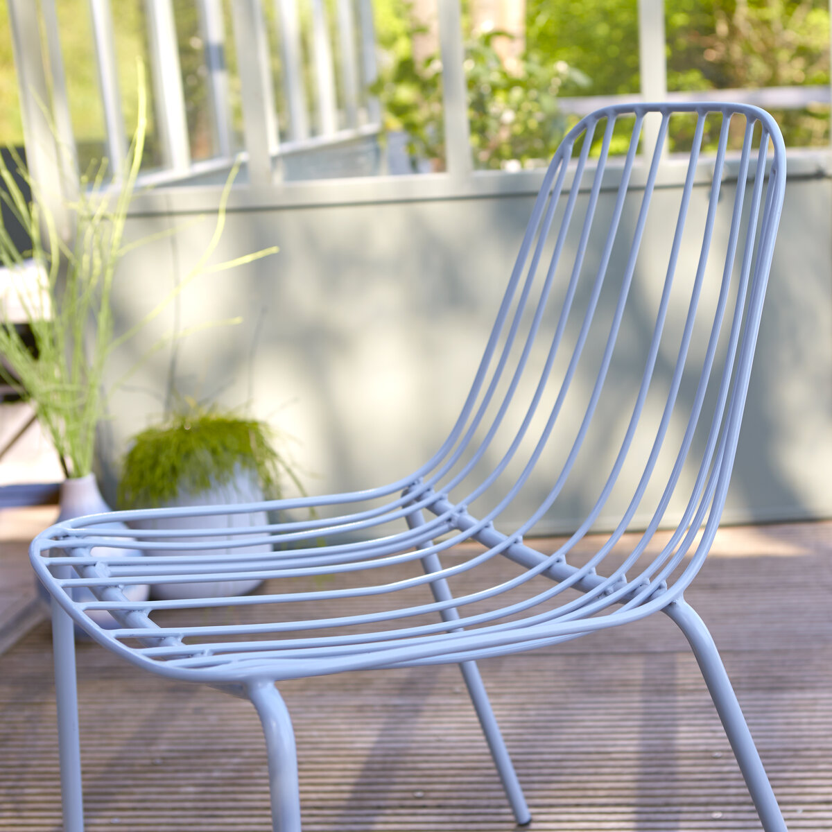 Arty - Sedia da giardino in metallo bleu grey Arty - Sedia da giardino in metallo bleu grey