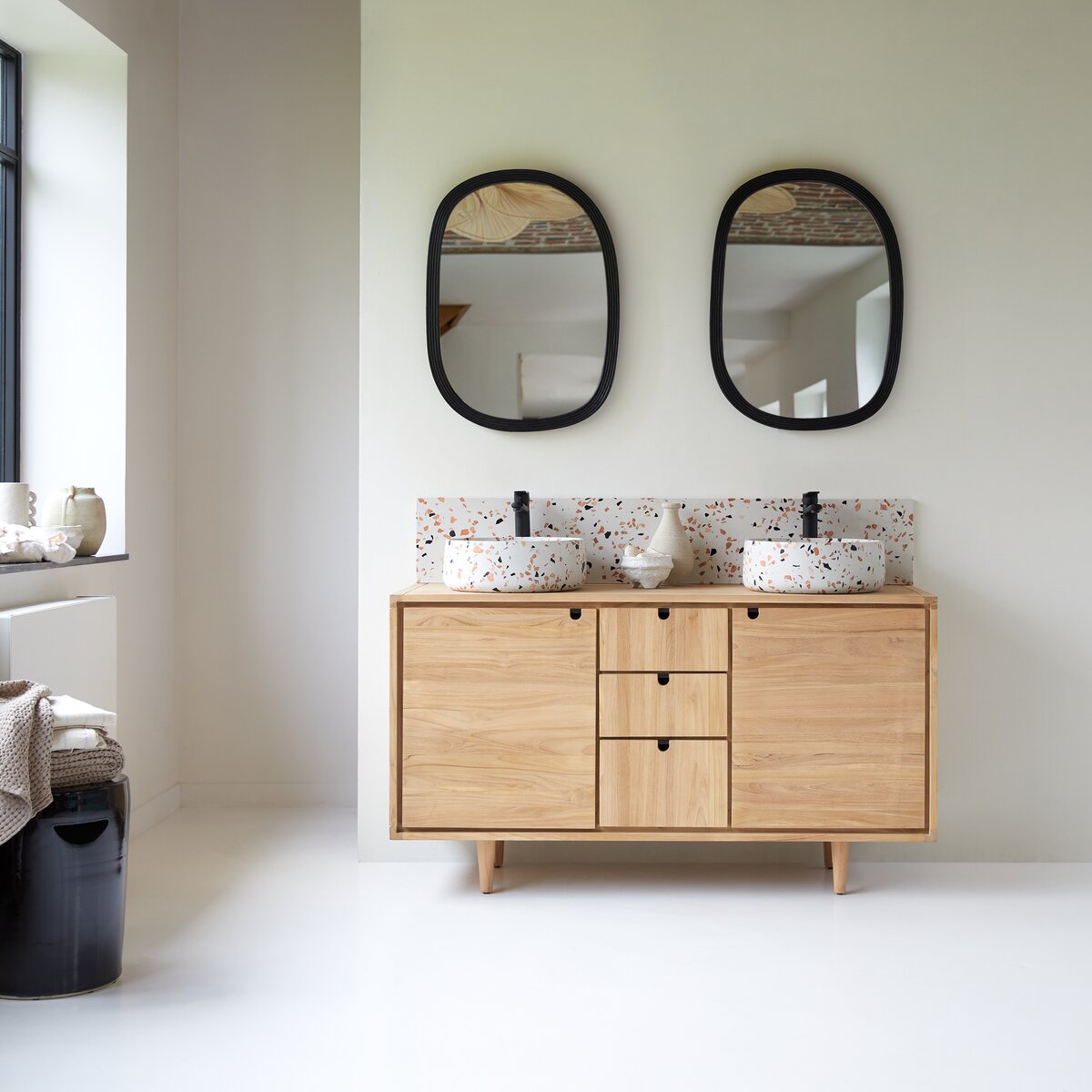 Jonàk - Solid teak vanity unit 145 cm Jonàk - Solid teak vanity unit 145 cm