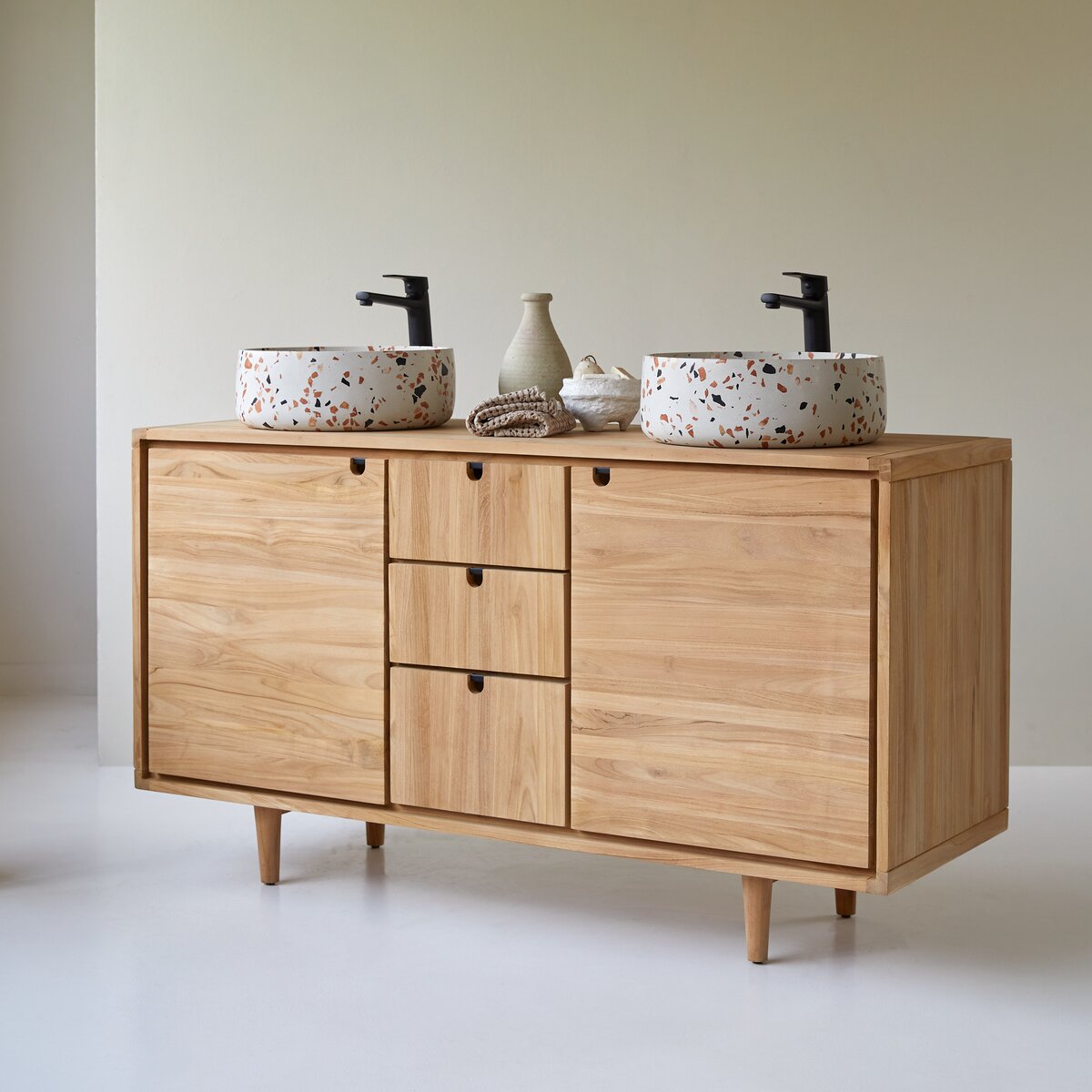 Jonàk - Solid teak vanity unit 145 cm Jonàk - Solid teak vanity unit 145 cm