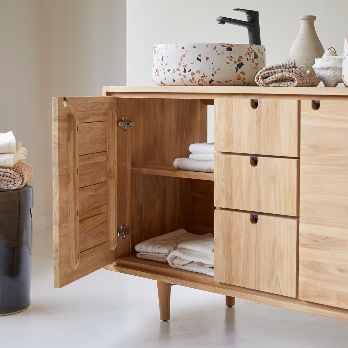 Jonàk - Solid teak vanity unit 145 cm Jonàk - Solid teak vanity unit 145 cm