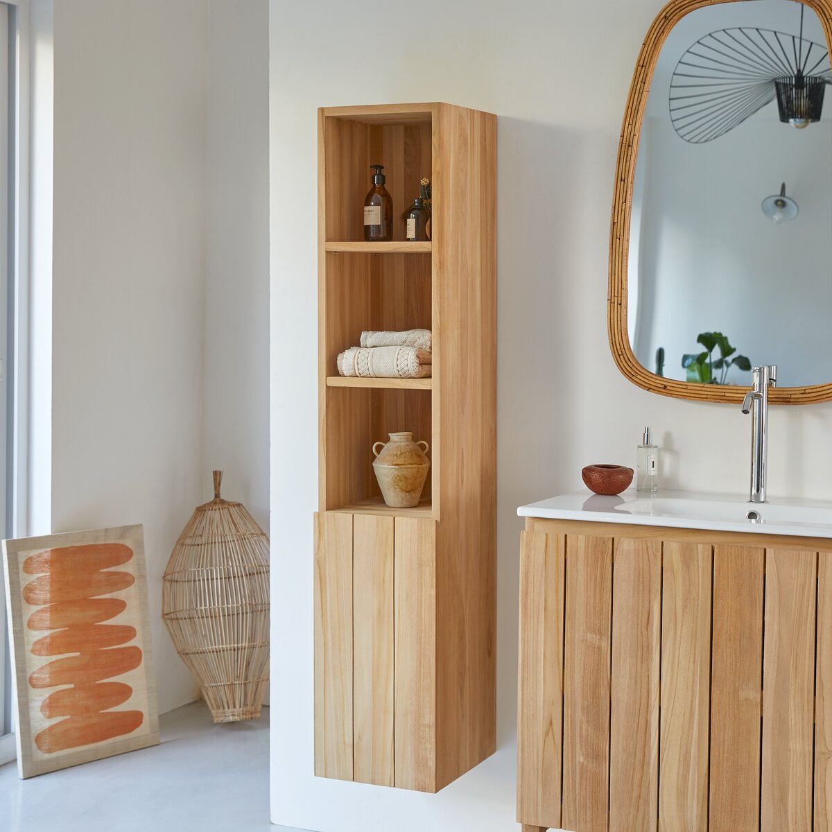 Colonna in teak 190 cm - Arredo per il bagno - Tikamoon