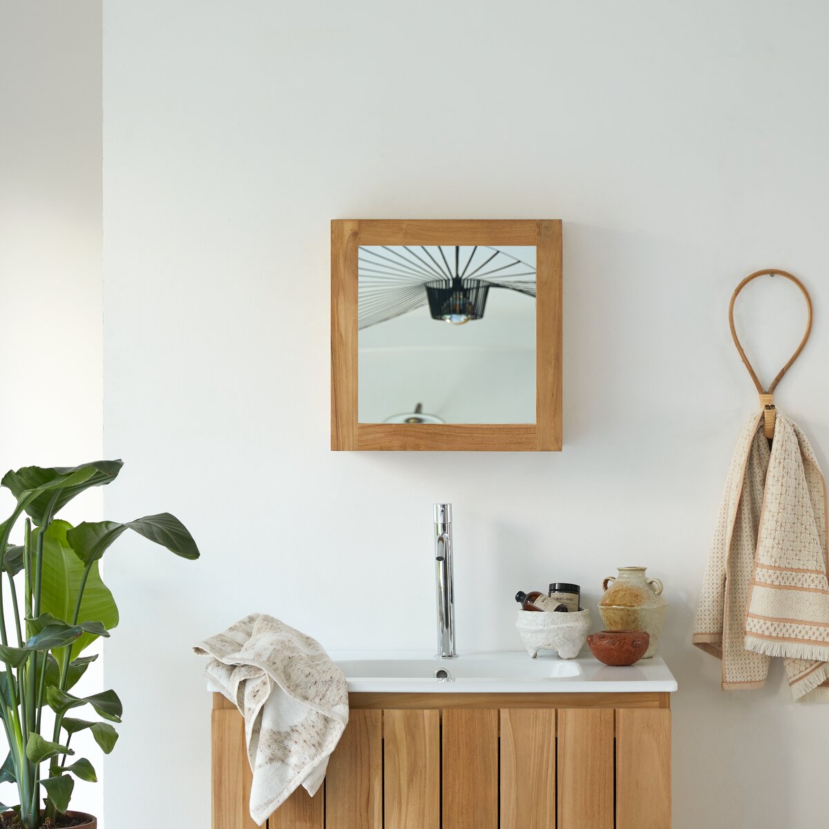 Armadio da bagno in teak 45 cm - Specchi per il bagno - Tikamoon