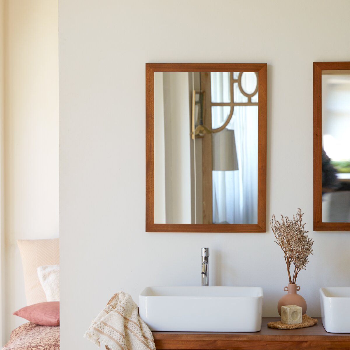 Loggia - Miroir en acacia 70x50 cm Loggia - Miroir en acacia 70x50 cm