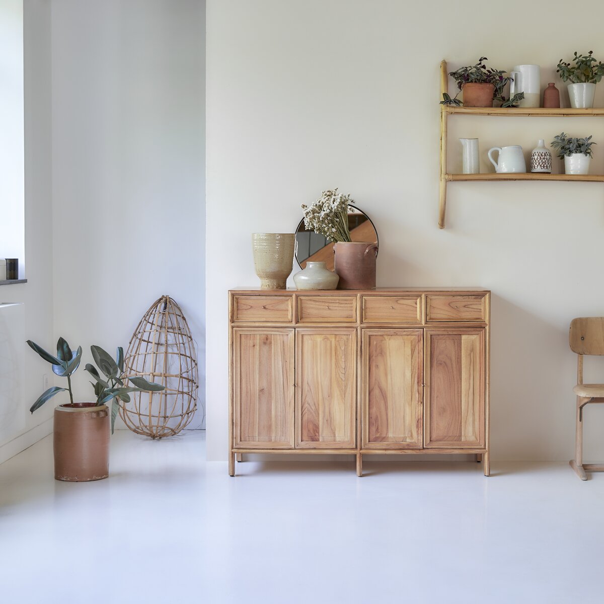 Alex - Mindi wood Sideboard 120 cm