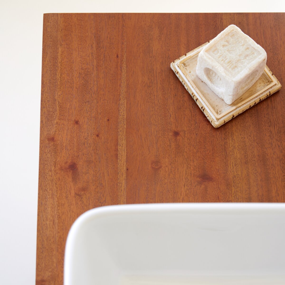 Mueble bajo lavabo Acacia blanco - sin obra