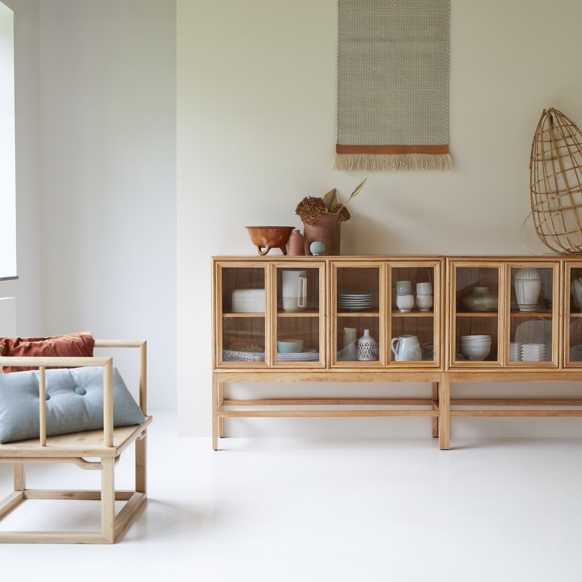 Alex - Mindi wood low Display cabinet Alex - Mindi wood low Display cabinet