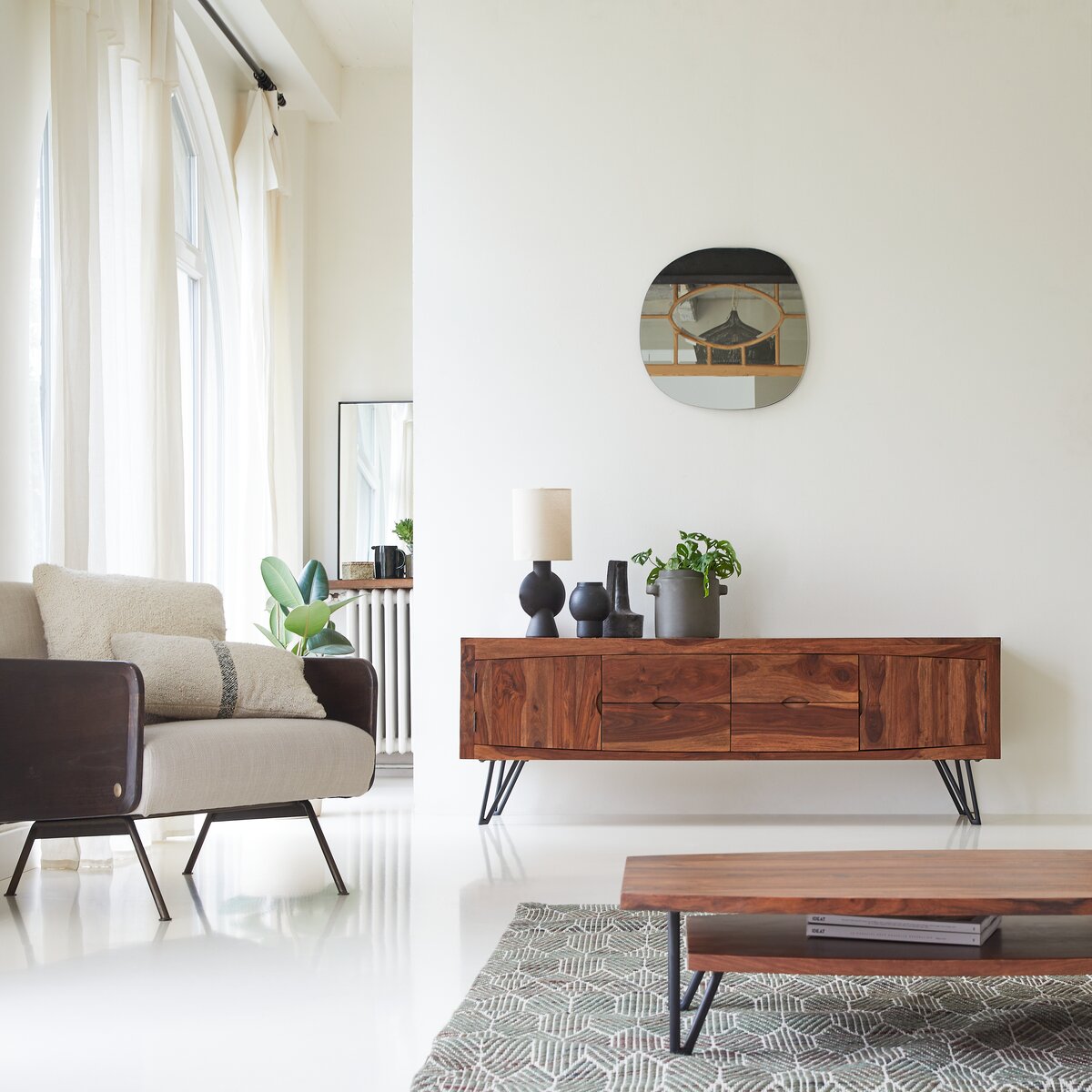 Bonnie - Massief palissander tv-meubel 180 cm Bonnie - Massief palissander tv-meubel 180 cm