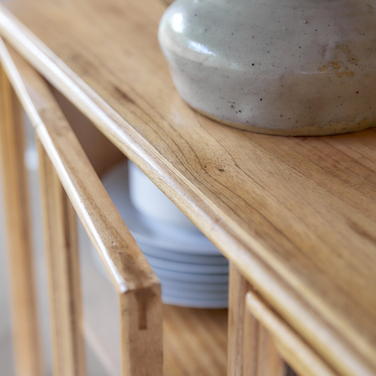 Hardwood Side Table – With Shelf & 1 Drawer – AUSTRALIAN MADE 100% Organic