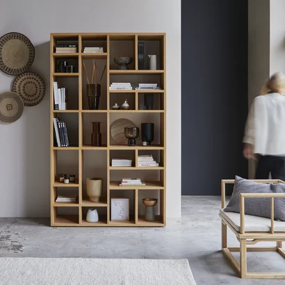 Libreria in quercia 220 cm - Arredo per il soggiorno - Tikamoon