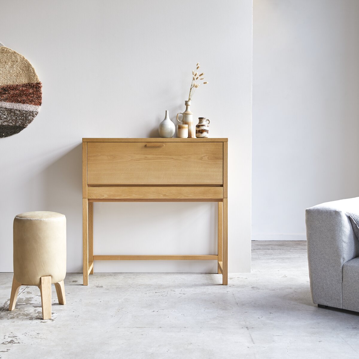 Eyota - Bureau en chêne et marbre Eyota - Bureau en chêne et marbre