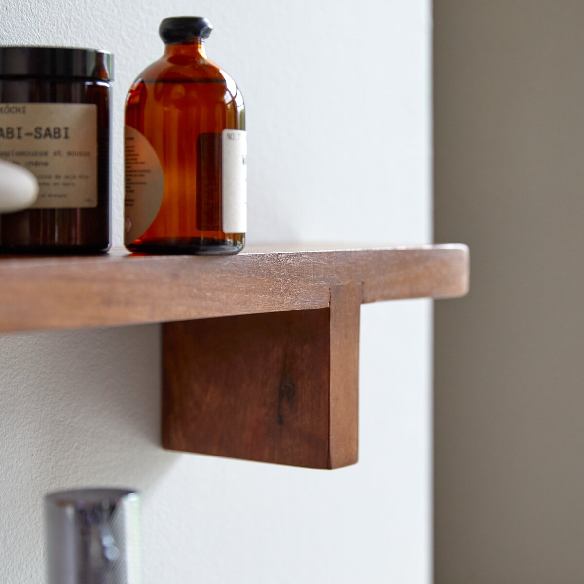 Bahya - Estantería de baño horizontal de palisandro macizo Bahya - Estantería de baño horizontal de palisandro macizo