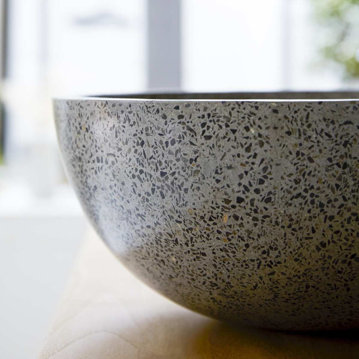 Lavabo in battuto di terrazzo grigio 60 cm - Arredo bagno - Tikamoon