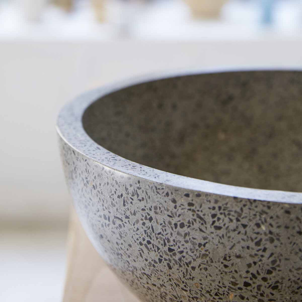 Isa - Vasque en terrazzo grey Isa - Vasque en terrazzo grey