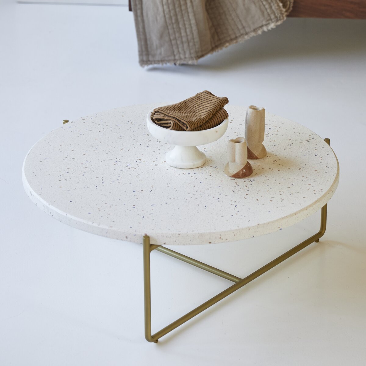 Anatole - Table basse en terrazzo et métal confetti Anatole - Table basse en terrazzo et métal confetti