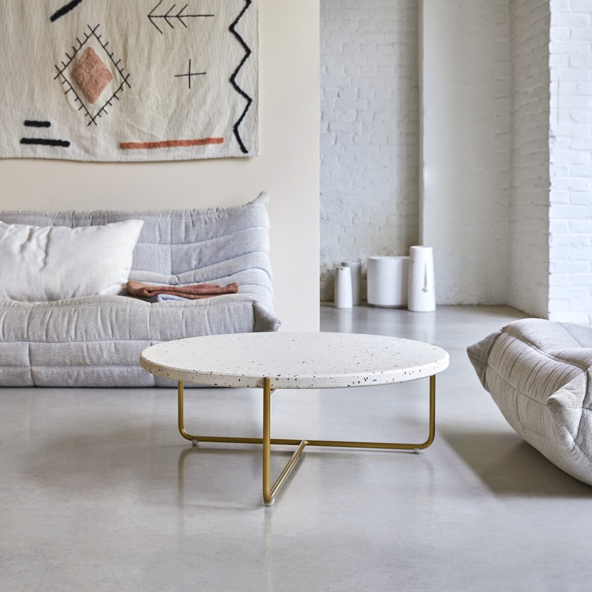 Anatole - Table basse en terrazzo et métal confetti Anatole - Table basse en terrazzo et métal confetti