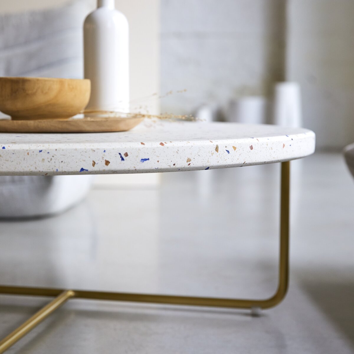 Anatole - Table basse en terrazzo et métal confetti Anatole - Table basse en terrazzo et métal confetti