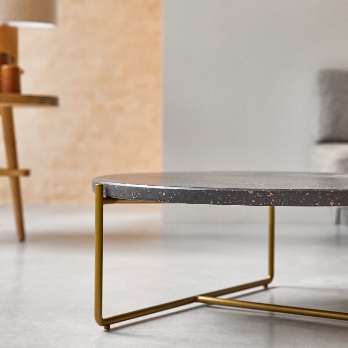 Anatole - Table basse en terrazzo et métal grey Anatole - Table basse en terrazzo et métal grey