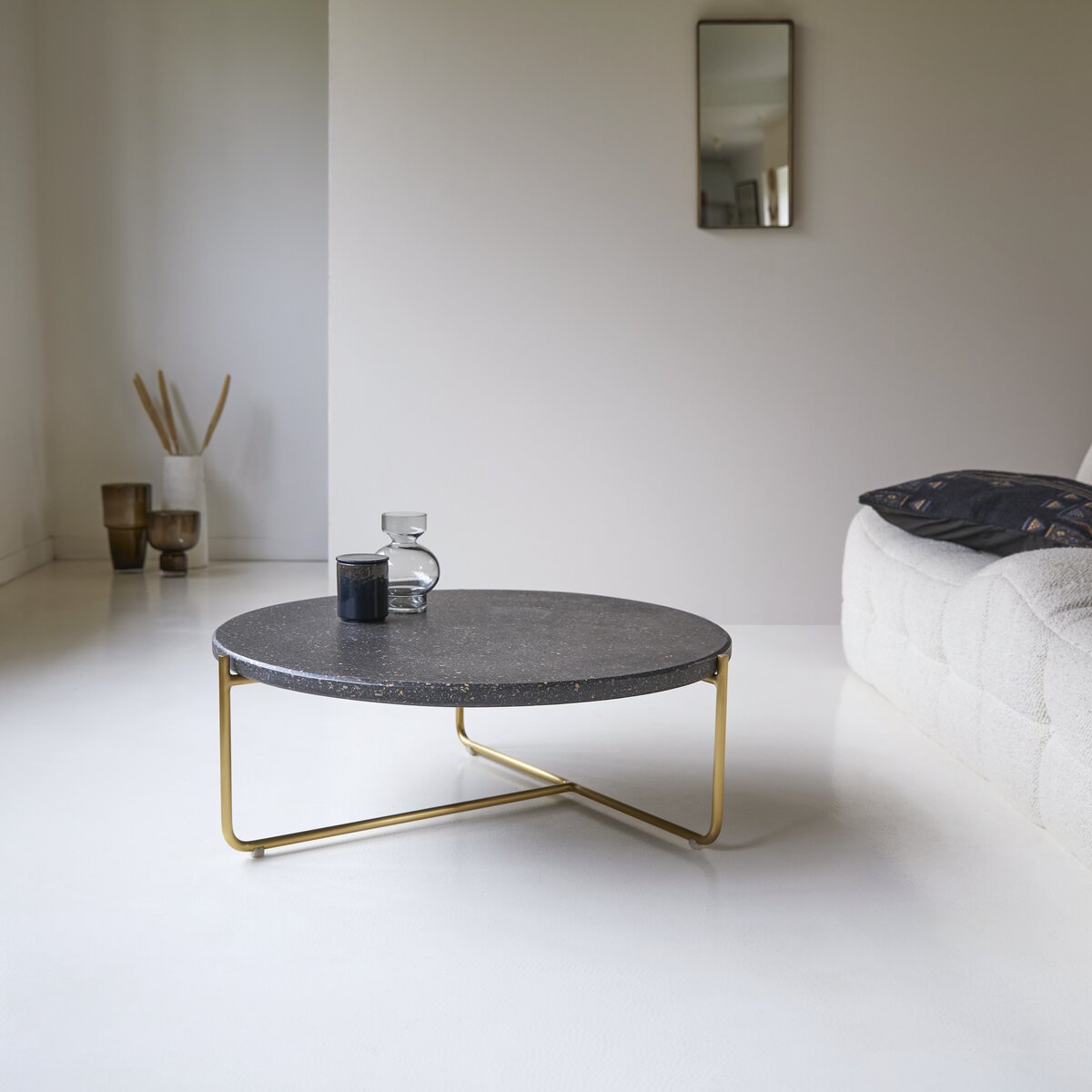 Anatole - Table basse en terrazzo et métal grey Anatole - Table basse en terrazzo et métal grey