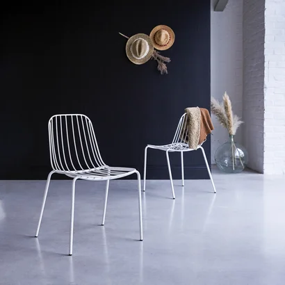 Arty - Stuhl aus Metall white