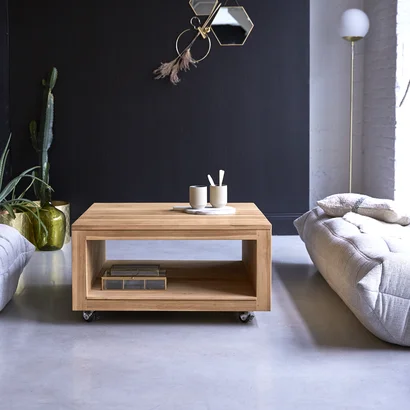 Anoa - Solid teak square Coffee Table