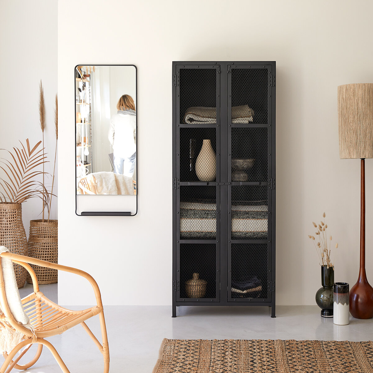 Cléo - Armoire grillagée en métal Cléo - Armoire grillagée en métal