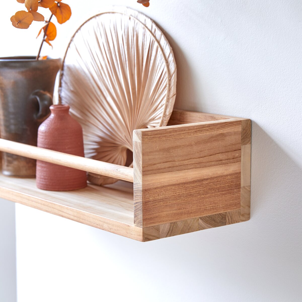 60 in online wood shelf