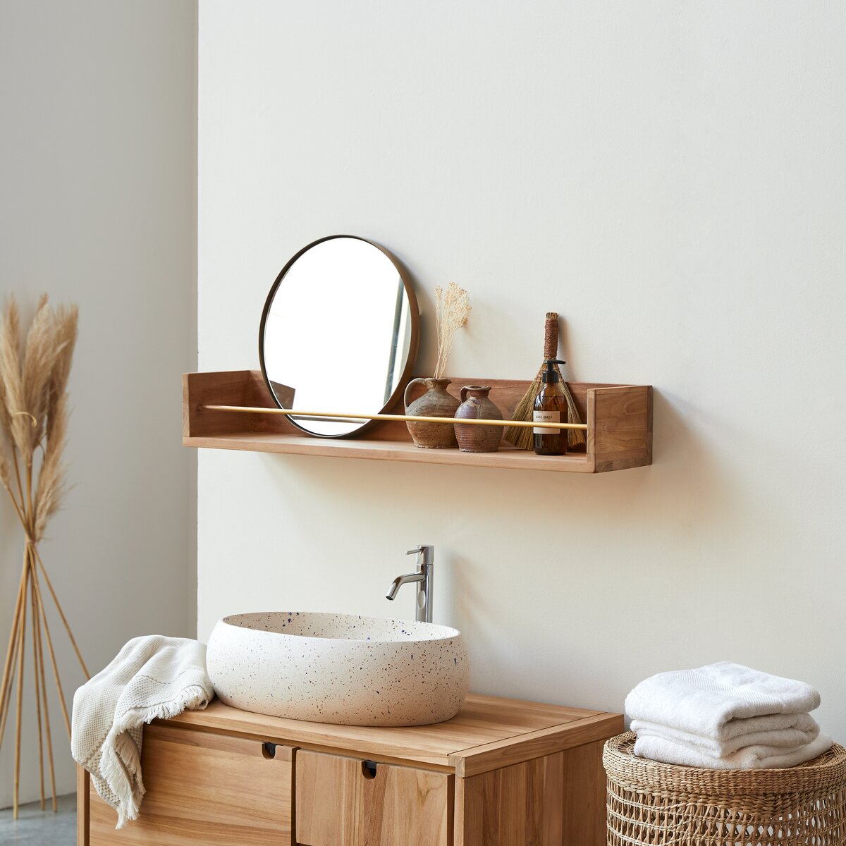 18 inch bathroom shelf