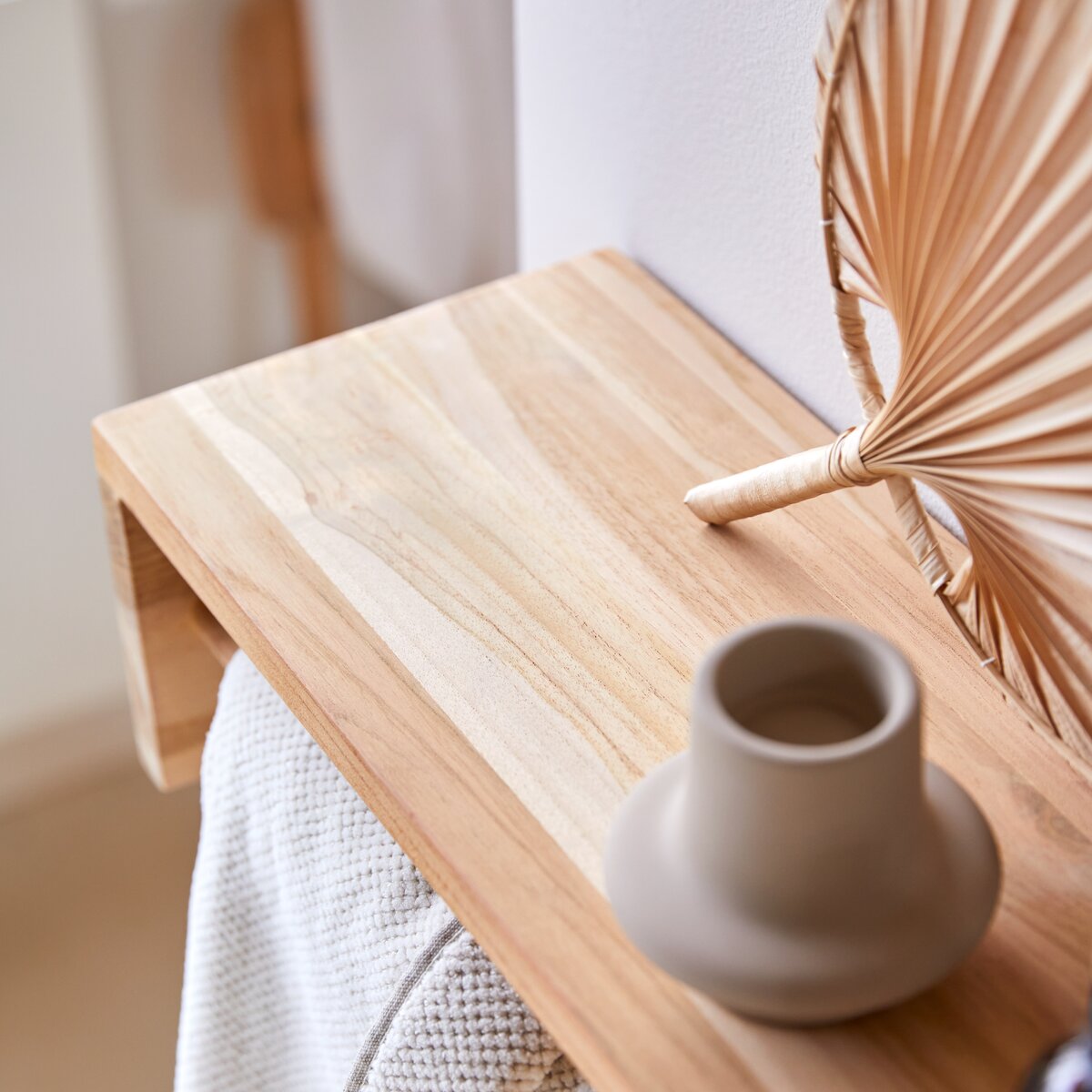 Ugo - Solid teak wall-mounted Towel rack 60 cm Ugo - Solid teak wall-mounted Towel rack 60 cm