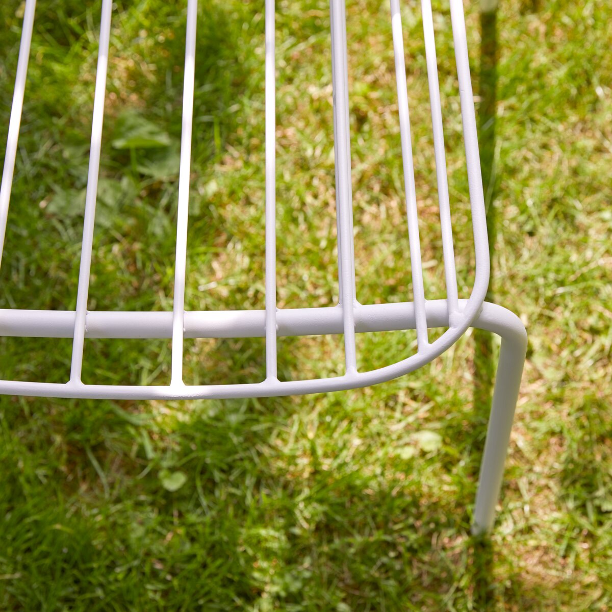 Chaise de jardin en métal blanc - Meuble pour l'extérieur - Tikamoon