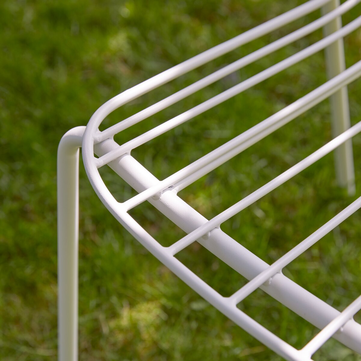 Chaise de jardin en métal blanc - Meuble pour l'extérieur - Tikamoon