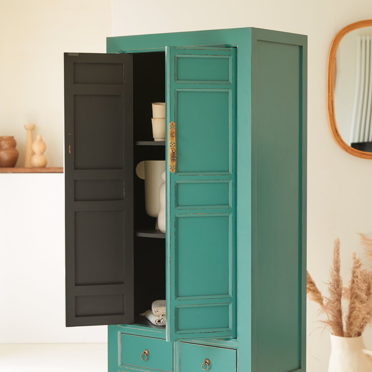 Armoire De Rangement Bois - Retours Gratuits Dans Les 90 Jours - Temu France