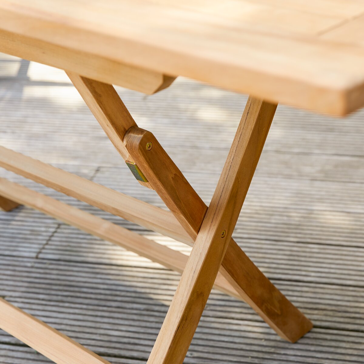 Foldable teak garden table Sale of outdoor furniture Capri Tikamoon