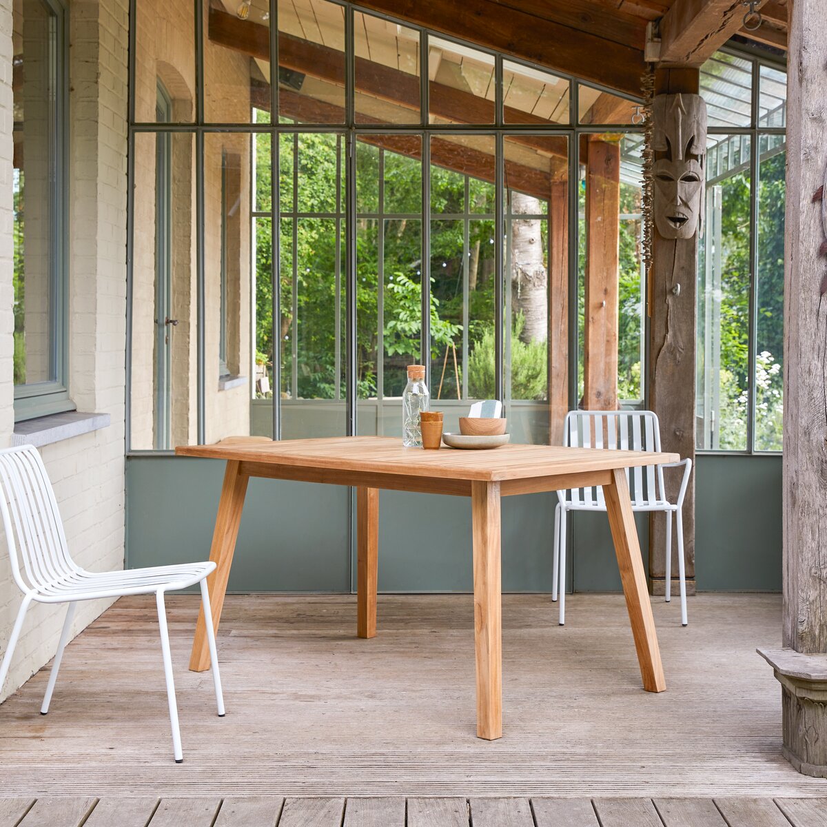 Pamoa - Table de jardin en teck massif 4/6 pers. Pamoa - Table de jardin en teck massif 4/6 pers.