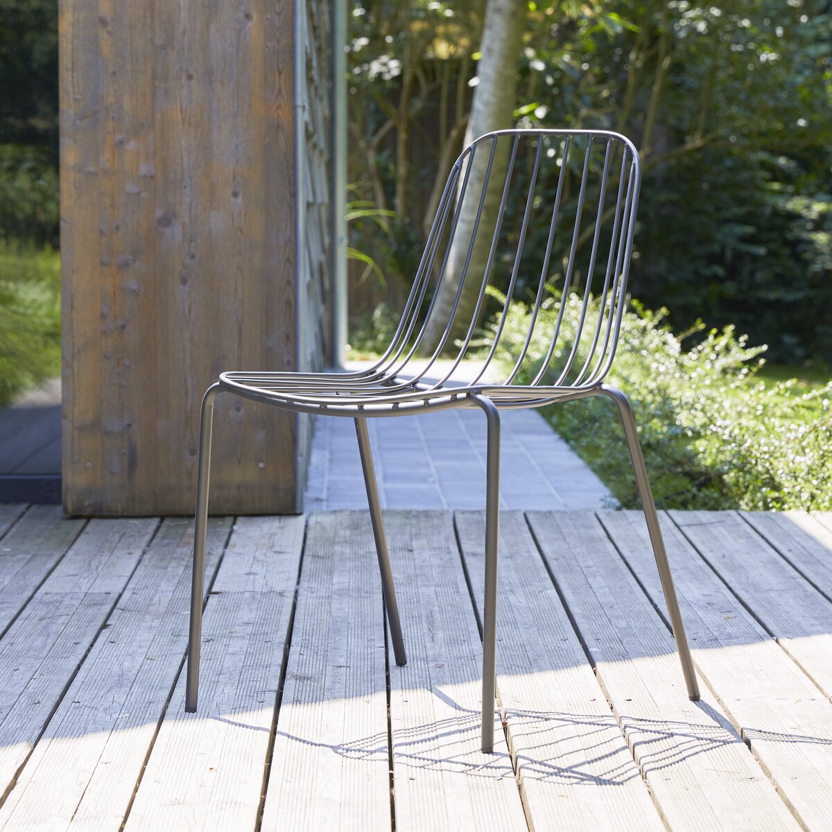 grey metal outdoor chairs