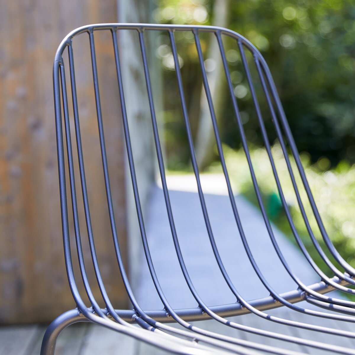 Arty - Chaise de jardin en métal dark grey Arty - Chaise de jardin en métal dark grey