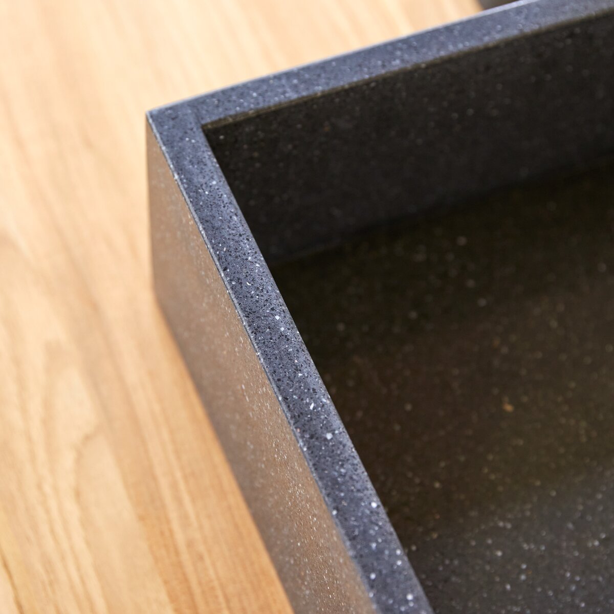 Ciro - Vasque carrée en terrazzo premium black Ciro - Vasque carrée en terrazzo premium black