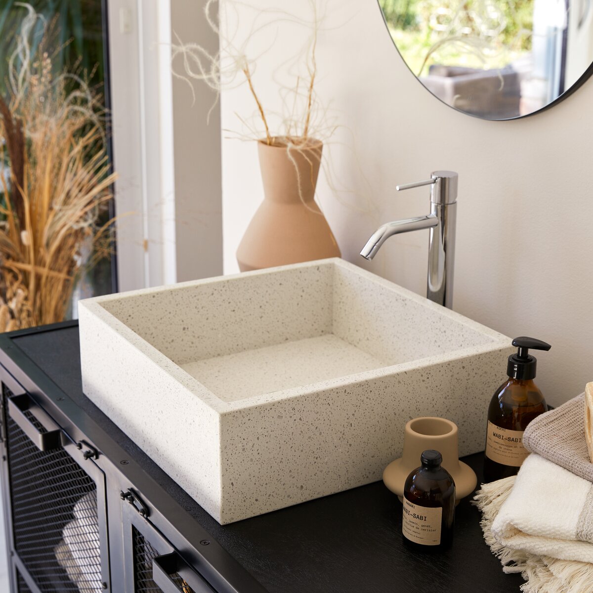 Made - Waschbecken Premium-Terrazzo white Made - Waschbecken Premium-Terrazzo white