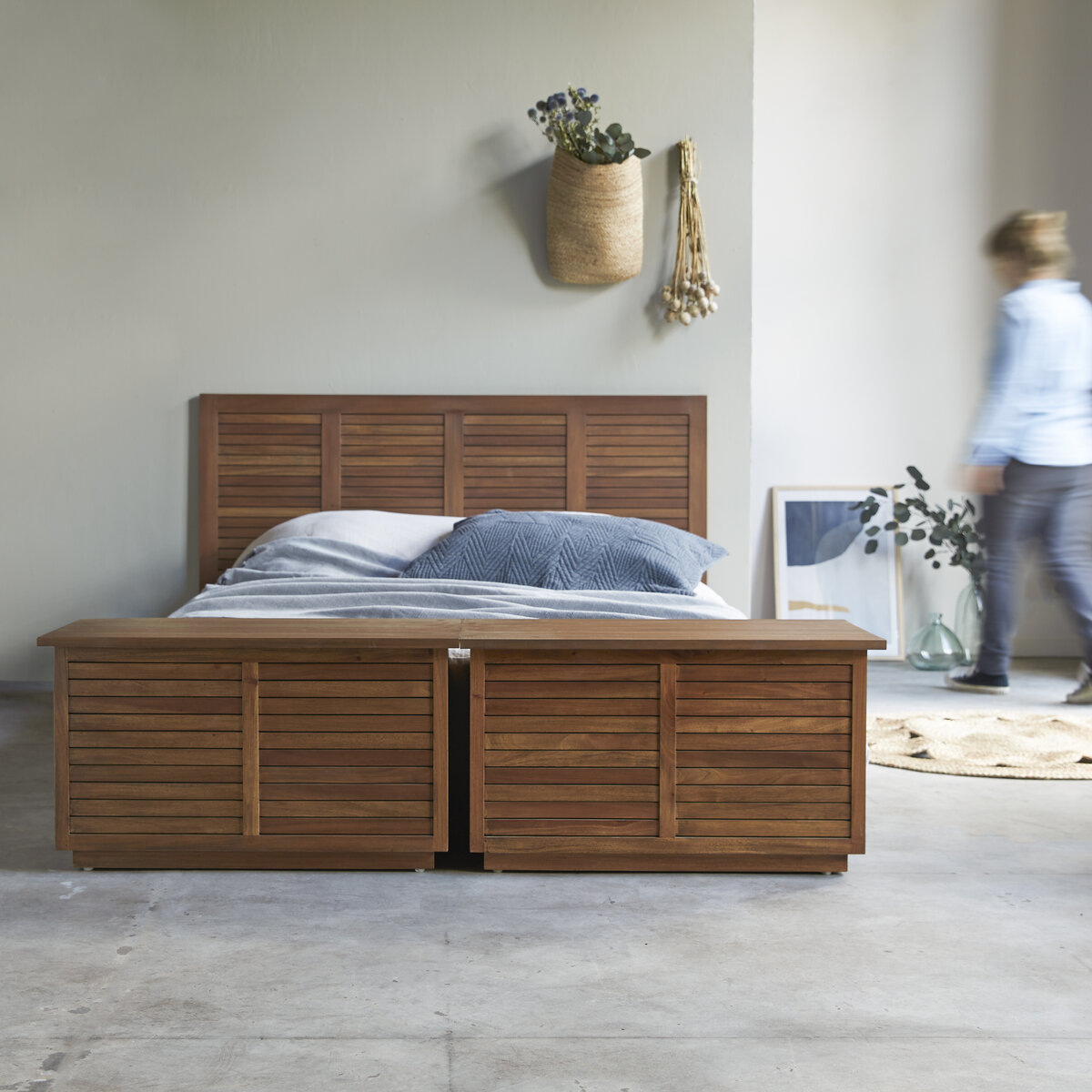 MOONAIRY Baúl de Almacenamiento, Baul Juguetes, Baul Almacenaje Dormitorio,  Mueble Tipo Baul, Baul con Asiento, Mueble Almacenaje, de Madera de Acacia  : .es: Hogar y cocina