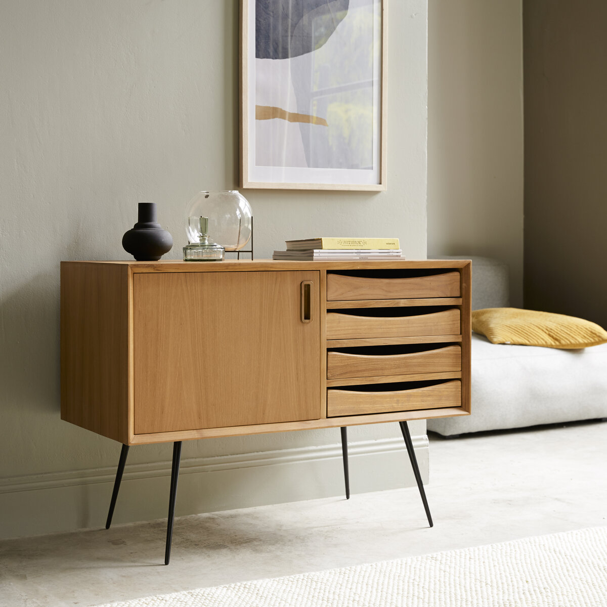 Simen - Anrichte aus Teak 100 cm Simen - Anrichte aus Teak 100 cm