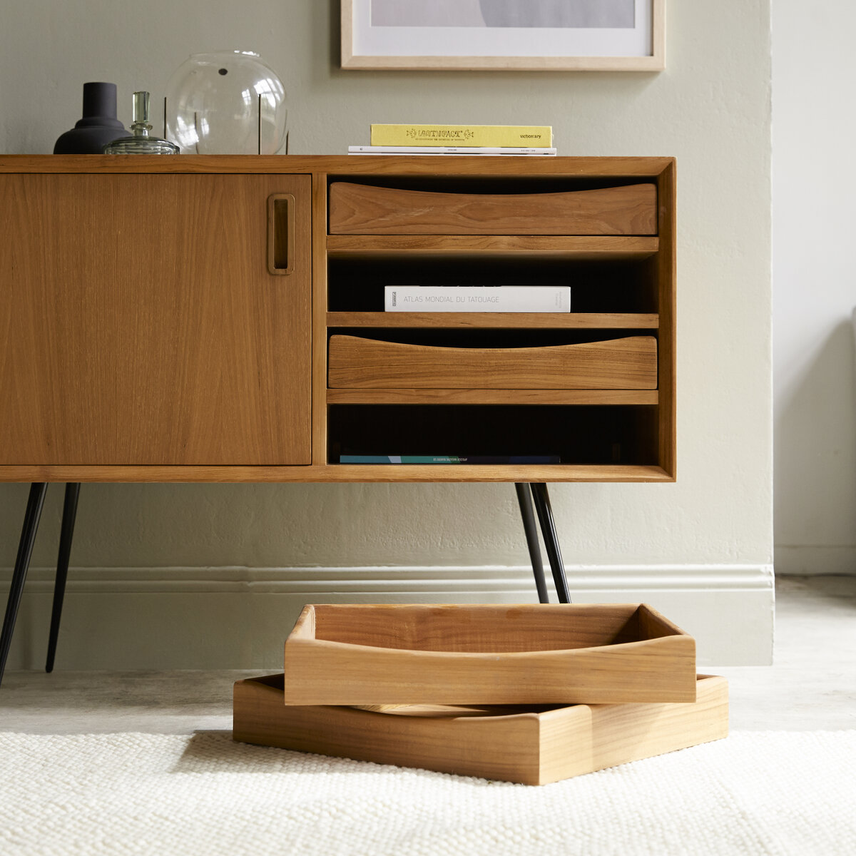 Credenza in legno di teak 100 cm - Arredo soggiorno - Tikamoon