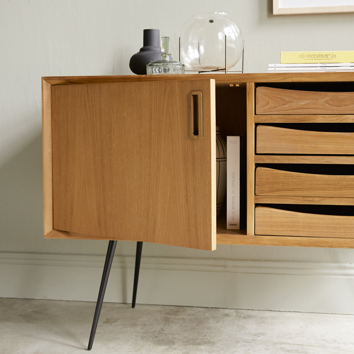 Simen - Credenza in teak 100 cm Simen - Credenza in teak 100 cm