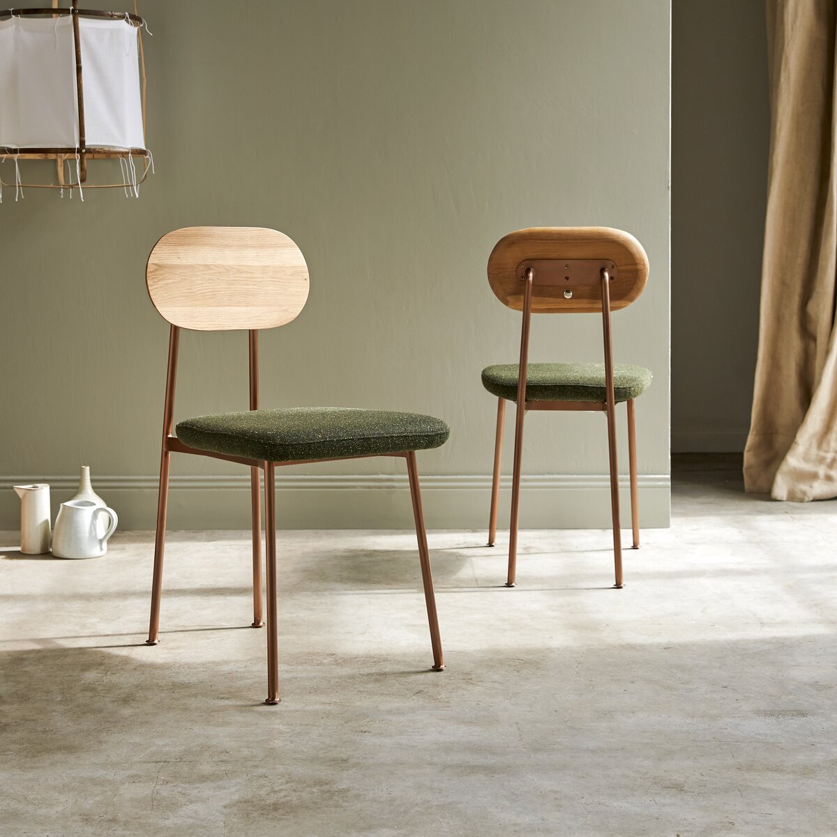 Yutapi - Chaise kaki en chêne Yutapi - Chaise kaki en chêne