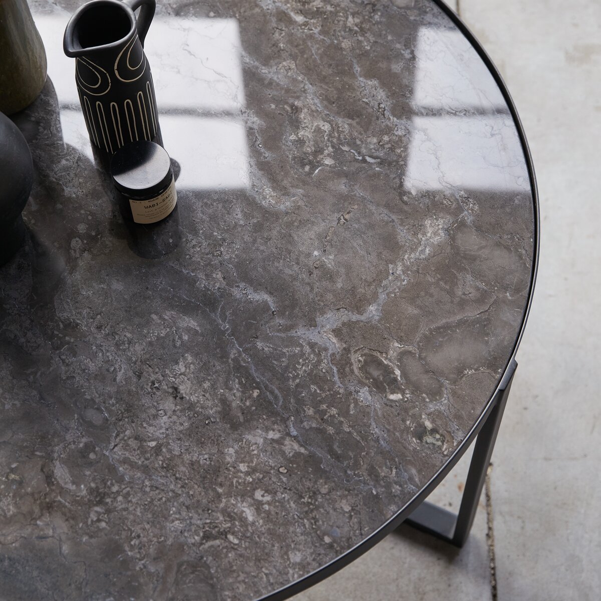 Milan - Table basse en marbre et métal Milan - Table basse en marbre et métal