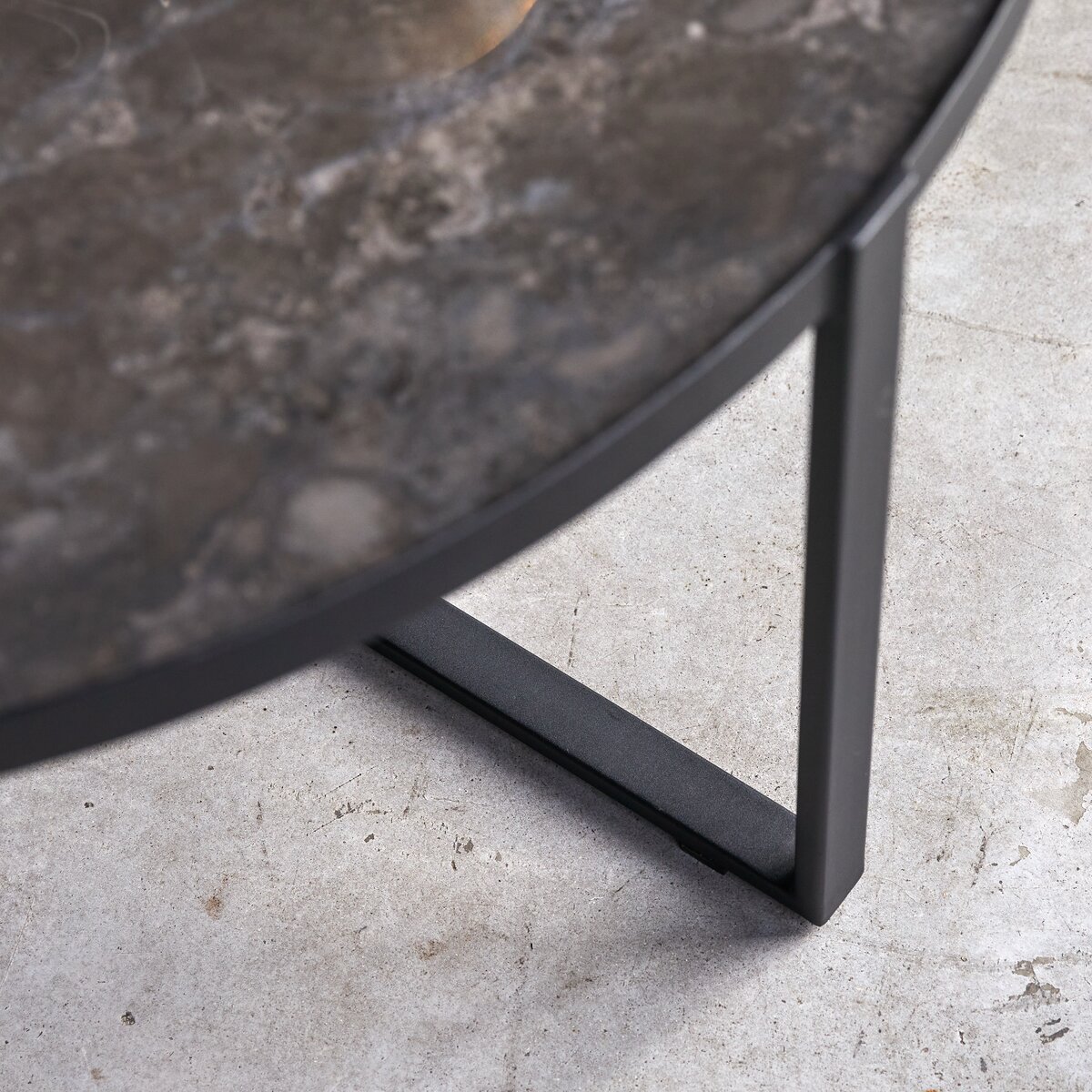 Milan - Table basse en marbre et métal Milan - Table basse en marbre et métal
