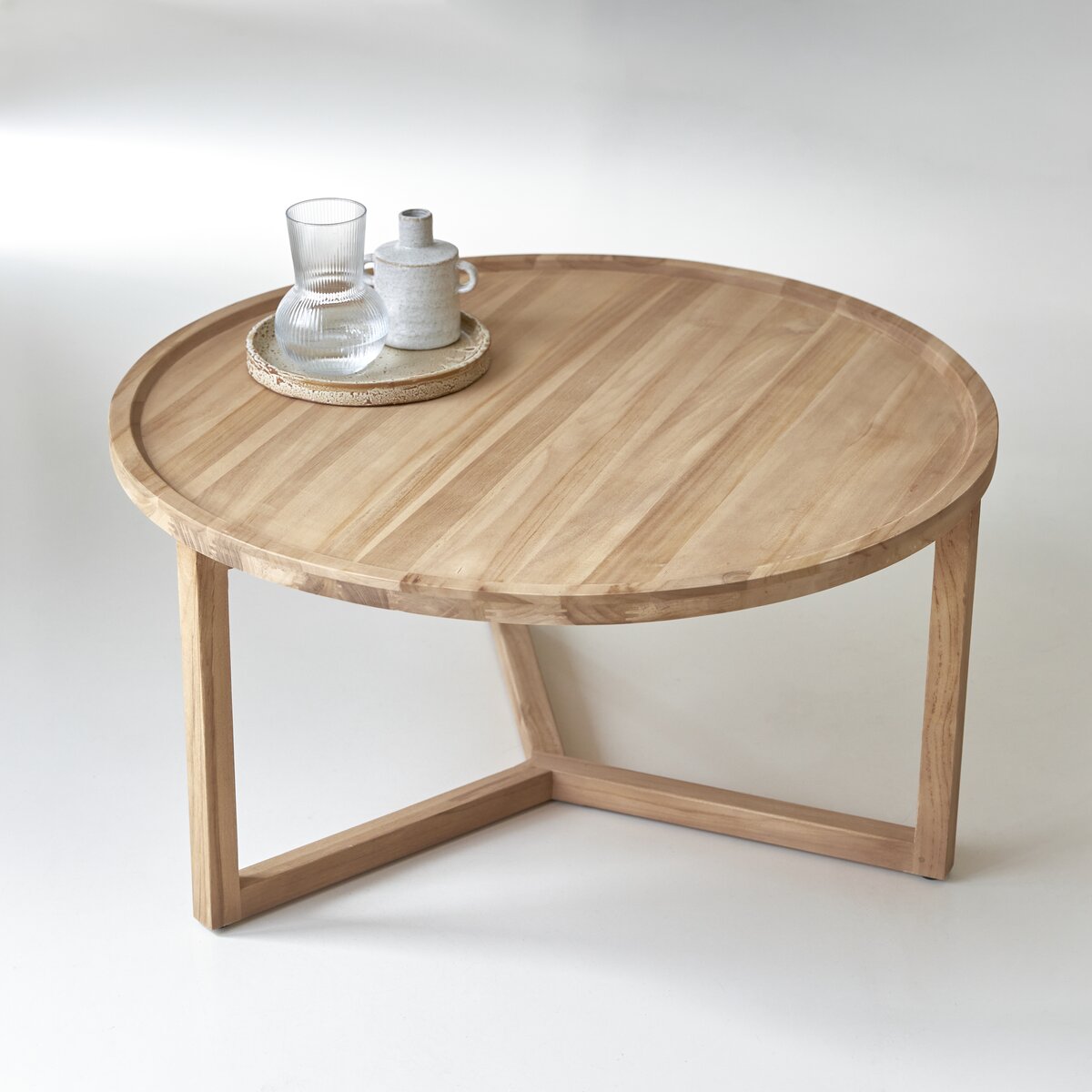 Table basse en bois de teck 100x60 eve Couleur naturel Tikamoon