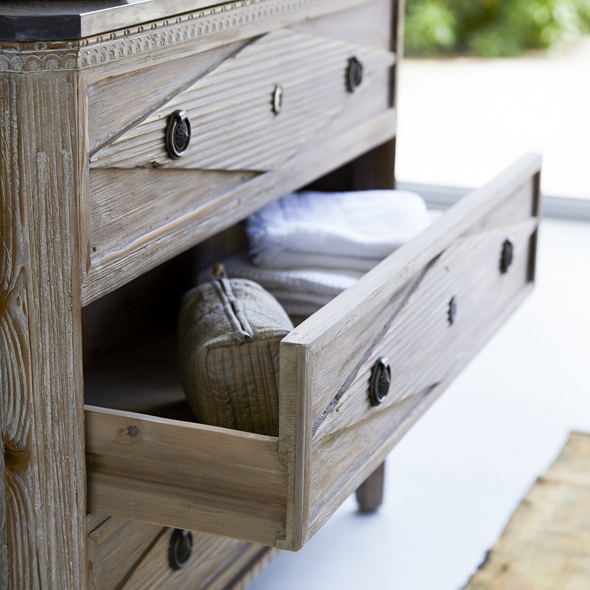 Emily - Pine and stone bathroom cabinet 100 cm Emily - Pine and stone bathroom cabinet 100 cm