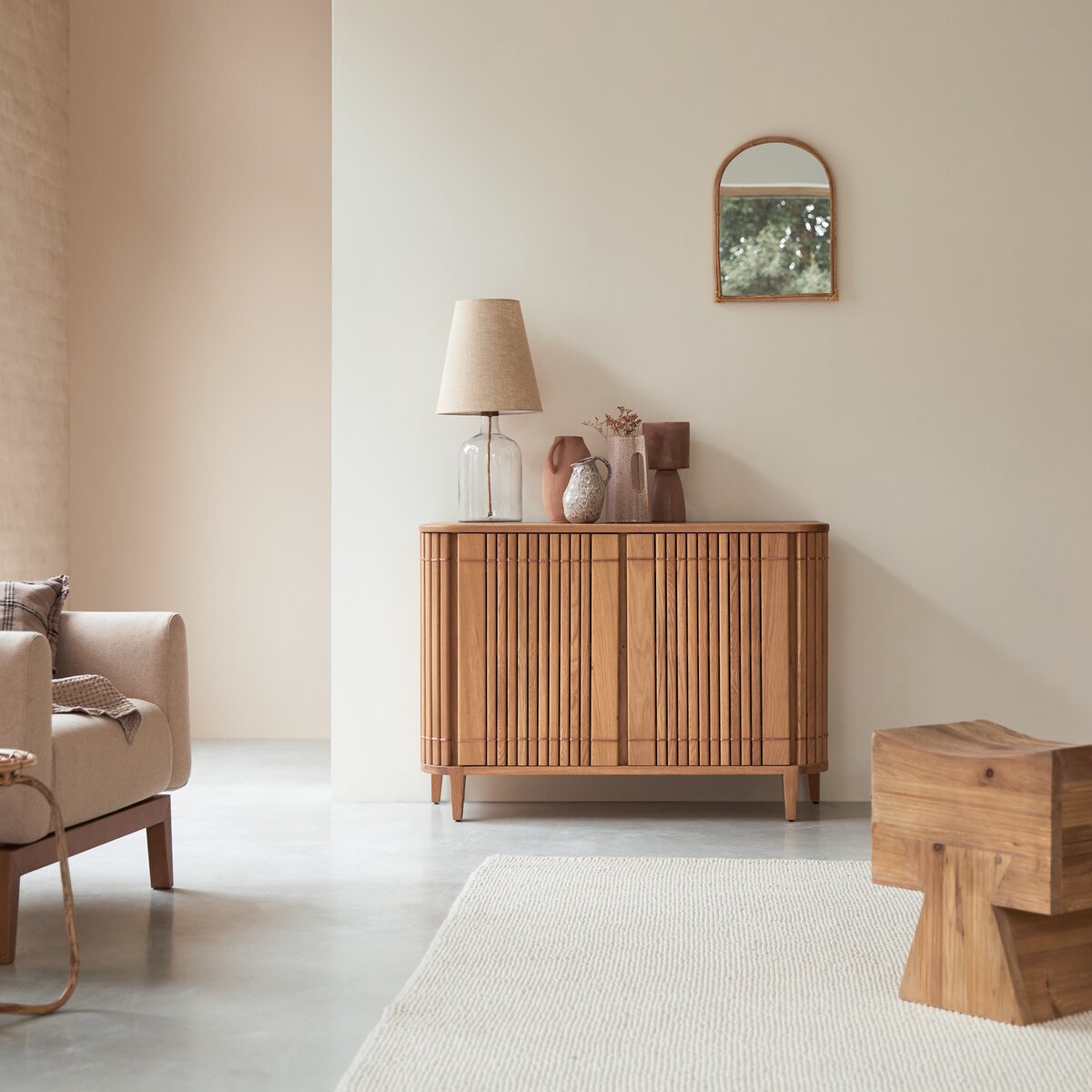 Koppar - Buffet in quercia massello 115 cm Koppar - Buffet in quercia massello 115 cm